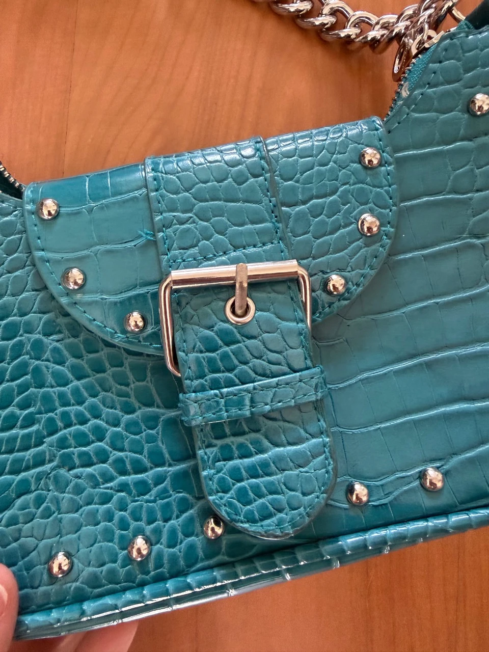 Shoulder bag turquoise Stradivarius – photo 2